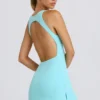 Rochie de tenis Soft Active cu spate decupat, în culoarea Aqua