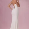 Rochie fără bretele cu corset decorat Melora, în culoarea Ivory Rochie fără bretele cu corset decorat Melora, în culoarea Ivory