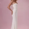 Rochie fără bretele cu corset decorat Melora, în culoarea Ivory Rochie fără bretele cu corset decorat Melora, în culoarea Ivory