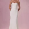 Rochie fără bretele cu corset decorat Melora, în culoarea Ivory Rochie fără bretele cu corset decorat Melora, în culoarea Ivory