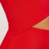 Rochie maxi asimetrică din jersey Kalina în roșu stacojiu Rochie maxi asimetrică din jersey Kalina în roșu stacojiu