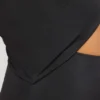 Rochie maxi asimetrică din jersey Kalina, negru