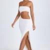 Rochie maxi bandeau cu decupaje Kaikoa, albă Rochie maxi bandeau cu decupaje Kaikoa, albă