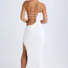 Rochie maxi bandeau cu decupaje Kaikoa, albă Rochie maxi bandeau cu decupaje Kaikoa, albă