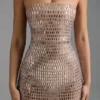 Rochie maxi bandeau cu ornamente Amaya, culoare Almond Rochie maxi bandeau cu ornamente Amaya, culoare Almond
