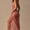 Rochie maxi Caicos cu decupaje și gât halter, cu imprimeu Paisley Rochie maxi Caicos cu decupaje și gât halter, cu imprimeu Paisley