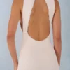 Rochie Maxi Cataleya Modal cu gât halter, culoare ivoriu Rochie Maxi Cataleya Modal cu gât halter, culoare ivoriu