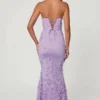 Rochie maxi cu corset și șireturi Amal, în culoarea liliac Rochie maxi cu corset și șireturi Amal, în culoarea liliac