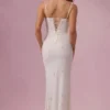 Rochie maxi cu corset și ornamente Primara, culoare ivoriu Rochie maxi cu corset și ornamente Primara, culoare ivoriu