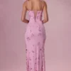 Rochie maxi cu corset și ornamente Primara, roz bomboană Rochie maxi cu corset și ornamente Primara, roz bomboană