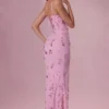 Rochie maxi cu corset și ornamente Primara, roz bomboană Rochie maxi cu corset și ornamente Primara, roz bomboană