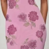 Rochie maxi cu gât halter și ornamente Gyda, în roz pal