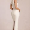 Rochie maxi cu guler pătrat și drapaj Nayeli, culoare Ivory Rochie maxi cu guler pătrat și drapaj Nayeli, culoare Ivory