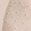 Rochie maxi cu mâneci lungi și spate decupat, decorată, model Vienna, în culoarea alb Rochie maxi cu mâneci lungi și spate decupat, decorată, model Vienna, în culoarea alb