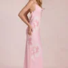 Rochie maxi din șifon Fioren cu imprimeu floral roz Rochie maxi din șifon Fioren cu imprimeu floral roz