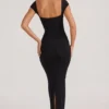 Rochie Maxi Dolcezza cu decolteu în formă de inimă, negru Rochie Maxi Dolcezza cu decolteu în formă de inimă, negru