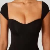 Rochie Maxi Dolcezza cu decolteu în formă de inimă, negru Rochie Maxi Dolcezza cu decolteu în formă de inimă, negru