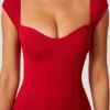 Rochie Maxi Dolcezza cu decolteu în formă de inimă, roșie Rochie Maxi Dolcezza cu decolteu în formă de inimă, roșie