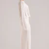 Rochie maxi drapată cu mâneci lungi Lani, culoare ivoriu Rochie maxi drapată cu mâneci lungi Lani, culoare ivoriu