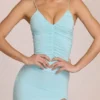 Rochie maxi Elanora cu decolteu adânc în V, în nuanța Soft Aqua Rochie maxi Elanora cu decolteu adânc în V, în nuanța Soft Aqua
