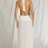 Rochie maxi Kaeli cu gât în V, alb Rochie maxi Kaeli cu gât în V, alb