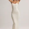 Rochie maxi Salma din modal, cu decolteu rotund și bretele, cu imprimeu floral Rochie maxi Salma din modal, cu decolteu rotund și bretele, cu imprimeu floral