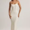 Rochie maxi Salma din modal, cu decolteu rotund și bretele, cu imprimeu floral Rochie maxi Salma din modal, cu decolteu rotund și bretele, cu imprimeu floral