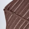 Rochie maxi Solara cu gât halter și spate decupat, în culoarea bronz
