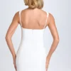 Rochie micro mini Amaria cu decolteu în formă de inimă, în culoare albă Rochie micro mini Amaria cu decolteu în formă de inimă, în culoare albă