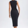 Rochie Midaxi Aiko cu decolteu în formă de inimă, negru Rochie Midaxi Aiko cu decolteu în formă de inimă, negru