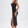 Rochie Midaxi Aiko cu decolteu în formă de inimă, negru Rochie Midaxi Aiko cu decolteu în formă de inimă, negru