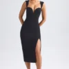Rochie Midaxi Aiko cu decolteu în formă de inimă, negru Rochie Midaxi Aiko cu decolteu în formă de inimă, negru