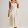 Rochie midi A-line Aireen din modal cu imprimeu floral Rochie midi A-line Aireen din modal cu imprimeu floral
