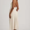 Rochie midi A-line din modal Aireen, culoare ivoriu Rochie midi A-line din modal Aireen, culoare ivoriu
