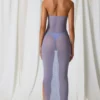 Rochie midi bandeau cu volane Papeete în violet lavandă Rochie midi bandeau cu volane Papeete în violet lavandă