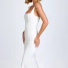 Rochie midi cu dantelă Petula, albă Rochie midi cu dantelă Petula, albă