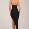Rochie midi cu decolteu halter și tiv despicat Storie, negru Rochie midi cu decolteu halter și tiv despicat Storie, negru
