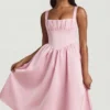 Rochie midi drapată Marguerite în nuanța Blush Rochie midi drapată Marguerite în nuanța Blush