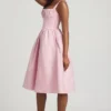 Rochie midi drapată Marguerite în nuanța Blush Rochie midi drapată Marguerite în nuanța Blush