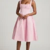 Rochie midi drapată Marguerite în nuanța Blush Rochie midi drapată Marguerite în nuanța Blush