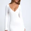 Rochie mini A-line cu spate decupat Tansy, alb Rochie mini A-line cu spate decupat Tansy, alb