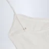 Rochie mini A-line cu volane Alika Pointelle, albă Rochie mini A-line cu volane Alika Pointelle, albă