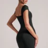 Rochie mini Alva cu decolteu în formă de inimă, negru Rochie mini Alva cu decolteu în formă de inimă, negru