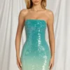 Rochie mini bandeau Alessi în albastru ombre Rochie mini bandeau Alessi în albastru ombre