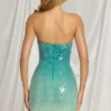 Rochie mini bandeau Alessi în albastru ombre Rochie mini bandeau Alessi în albastru ombre