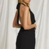 Rochie mini Cira cu gât în V, negru Rochie mini Cira cu gât în V, negru