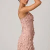 Rochie mini corset cu aplicații decorative Briar, în nuanța Dusty Rose