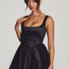 Rochie mini corset din tafta țesută Sueno, negru intens Rochie mini corset din tafta țesută Sueno, negru intens
