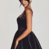 Rochie mini corset din tafta țesută Sueno, negru intens Rochie mini corset din tafta țesută Sueno, negru intens