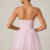Rochie mini corset din tul Dottie în culoarea liliac Rochie mini corset din tul Dottie în culoarea liliac
